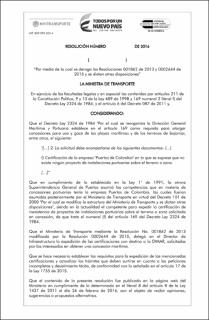 proyecto de resolucion por la cual se modifica la resoluci¾n 1862 de 2013 - 21ene2016 FINAL.pdf.jpg