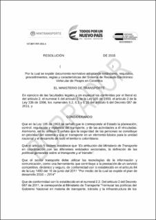 Proyecto de Resoluci¾n Documento Normativo Peajes Electr¾nicos.pdf.jpg