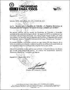 Acuerdo entre la República de Colombia y la República Bolivariana de Venezuela sobre Transporte Internacional de Carga y Pasajeros por Carretera.pdf.jpg