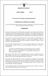 Proyecto de Decreto por la cual se crea el registro de operadores portuarios.pdf.jpg