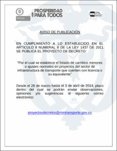 Aviso Publicaci¾n Proyecto Decreto Cambios Menores.pdf.jpg