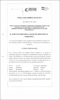 Res 022 del 07 06 2016 autoriza desvinculacion VLF-792 COOTRAESCAL CALDAS.pdf.jpg